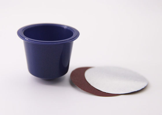 Cosse Customable de capsule de café soluble de forme de Nespresso avec le papier d'aluminium