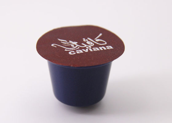 Cosse Customable de capsule de café soluble de forme de Nespresso avec le papier d'aluminium