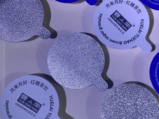 Couvercle en papier d'aluminium, joint thermique, couvercle en relief composite pour bouteille en verre en PP