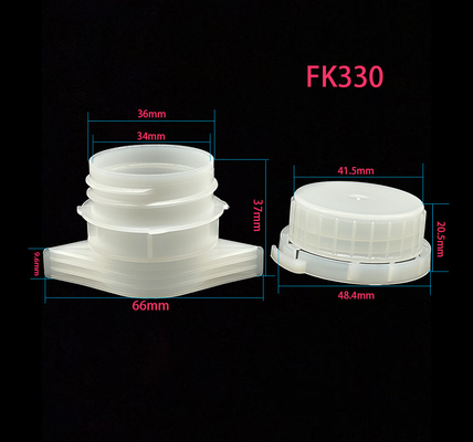 33 mm Caps en plastique utilisés sur des sacs debout pour l'emballage des aliments et des cosmétiques
