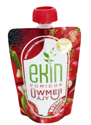 Sacoche de qualité alimentaire 150 ml 250 ml sauce épicée ketchup emballage liquide buse d'aspiration Doypack