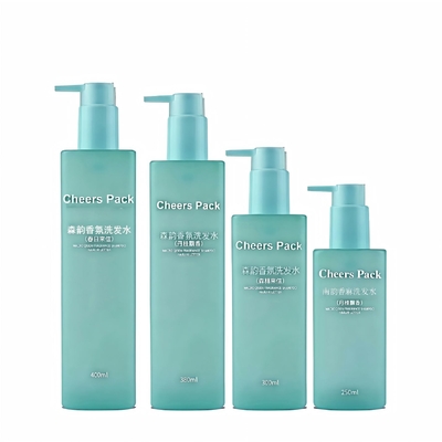 Bouteilles cosmétiques en PET pour les shampooings, le lavage corporel avec pompe