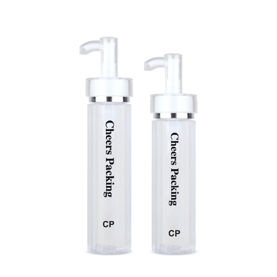 Bouteilles cosmétiques en PET de 140 ml pour lotion, huile essentielle avec pompe Bouteilles cosmétiques en PET en gros