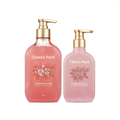Emballage de lotion transparente en plastique Emballage de lotion Bouteille Bouteille de shampooing Bouteilles de lotion