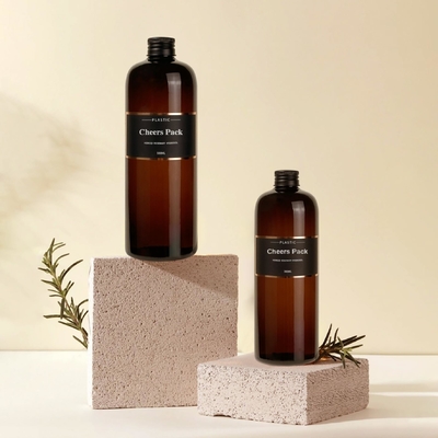 300 500 Bouteille de pompe à lotion pour le lavage corporel liquide 16 oz Bouteilles de shampooing en plastique blanc clair pour animaux de compagnie