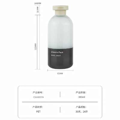 Bouteille de shampooing couleur personnalisée PET 200 ml 300 ml 500 ml Bouteille de shampooing à pression