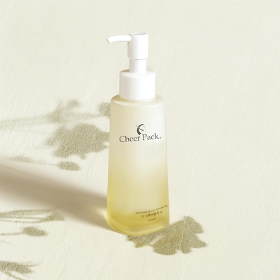 Ambre glacé rond 150 ml soin de la peau désinfectant pour le corps shampooing lotion récipients en plastique pompe douche bouteille