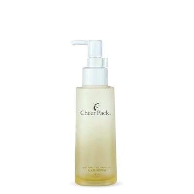 Ambre glacé rond 150 ml soin de la peau désinfectant pour le corps shampooing lotion récipients en plastique pompe douche bouteille