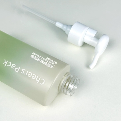 Nouveau design de récipients cosmétiques 150ml/500ml emballage de soins de la peau bouteille en PET à dégradation blanche avec pompe à lotion