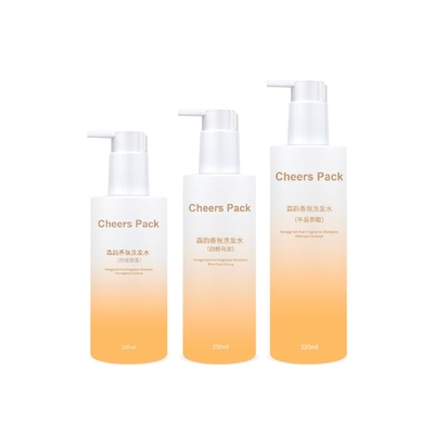 250 ml bouteille de shampooing de bain coloré en PET de mode avec pompe étanche Dispenser pour coiffure