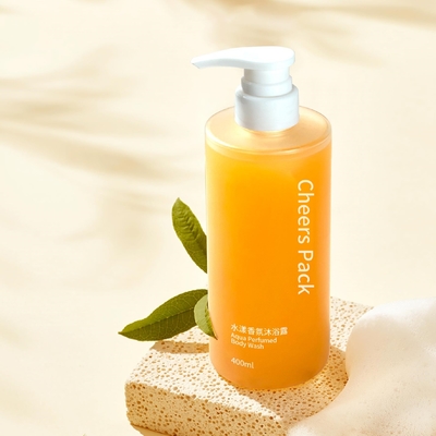 La mode de luxe 400 ml Bouteille PET ovale personnalisée Emballage pour l' huile de démaquillage