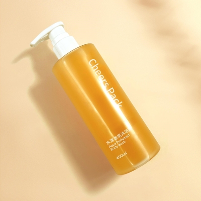 La mode de luxe 400 ml Bouteille PET ovale personnalisée Emballage pour l' huile de démaquillage