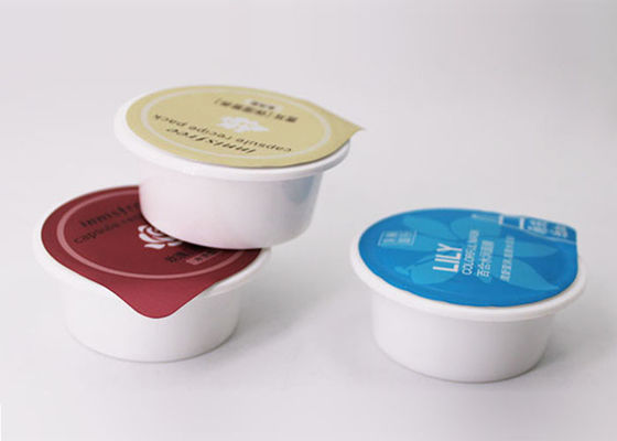 Tasses de récipient de paquet de recette de capsule de paquet de granule/en plastique avec le film de cachetage