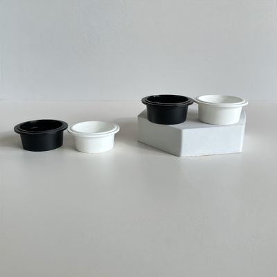 20 ml de gobelets en plastique en PP avec couvercle pour lotion de crème cosmétique 54 mm de diamètre