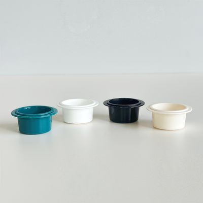 Gobelets en plastique PP 10 ml avec logo personnalisé pour crèmes cosmétiques avec couvercle en feuille d'aluminium