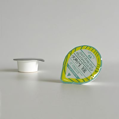 Gobelets en plastique PP 10 ml avec logo personnalisé pour crèmes cosmétiques avec couvercle en feuille d'aluminium