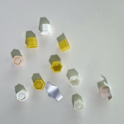1.3ml Hexagon PP Coupe en plastique avec couvercle en papier d'aluminium pour cosmétiques