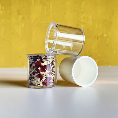 65 ml de tasse en plastique PP/PS avec couvercle en papier d'aluminium pour emballage alimentaire