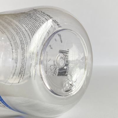 Bouteille de lotion de cylindre en plastique PET imprimée sur mesure avec capuchon pour shampooing et lavage corporel