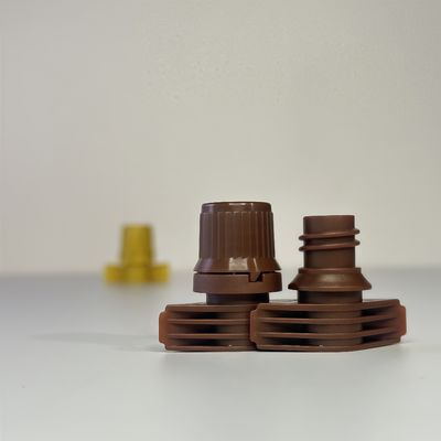 Portable et durable 9,6 mm PE plastique bouchon à vis avec couvercle à bec à flip top de qualité alimentaire pour l'emballage à poche à bec