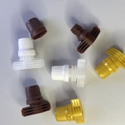 Portable et durable 9,6 mm PE plastique bouchon à vis avec couvercle à bec à flip top de qualité alimentaire pour l'emballage à poche à bec