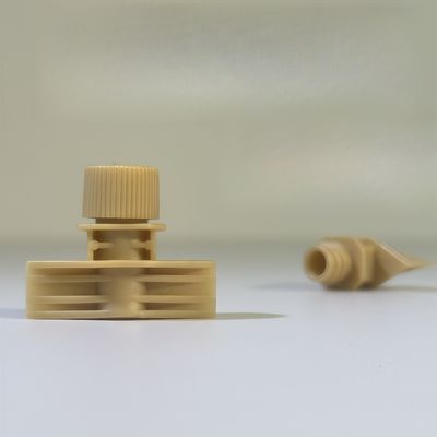 Portatif et durable 5 mm PE plastique vis capuche avec couvercle de bec à flip top de qualité alimentaire bordure sûre pour emballage cosmétique flexible