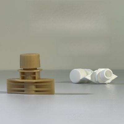 Portatif et durable 5 mm PE plastique vis capuche avec couvercle de bec à flip top de qualité alimentaire bordure sûre pour emballage cosmétique flexible