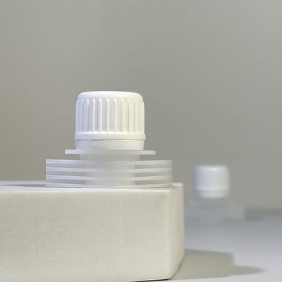 Bouchon à vis en plastique PE de 16 mm, portable et durable, avec couvercles à bec verseur rabattables, bord sûr de qualité alimentaire pour emballages souples de boissons