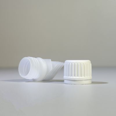Bouchon à vis en plastique PE de 16 mm, portable et durable, avec couvercles à bec verseur rabattables, bord sûr de qualité alimentaire pour emballages souples de boissons