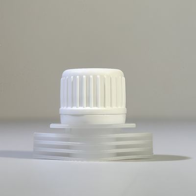 Bouchon à vis en plastique PE de 16 mm, portable et durable, avec couvercles à bec verseur rabattables, bord sûr de qualité alimentaire pour emballages souples de boissons
