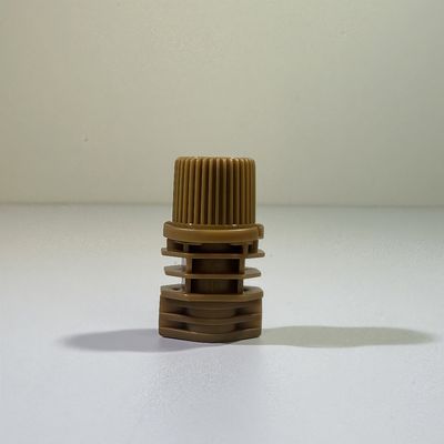 Produits alimentaires 10 mm PE Cap en plastique à vis avec couvercle à bec à flipper, bordure sûre pour enfants Produits à la gelée Emballage en poche flexible