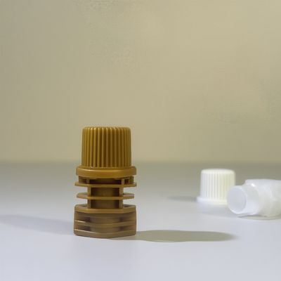 Produits alimentaires 10 mm PE Cap en plastique à vis avec couvercle à bec à flipper, bordure sûre pour enfants Produits à la gelée Emballage en poche flexible