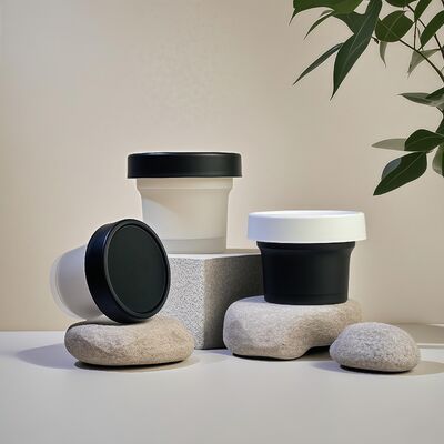 Produit alimentaire 50-120 ml Pot en plastique en PP Matériau de base pour animaux de compagnie pour crème cosmétique lotion pour le corps collation bonbons biscuits à la gelée stockage de lait