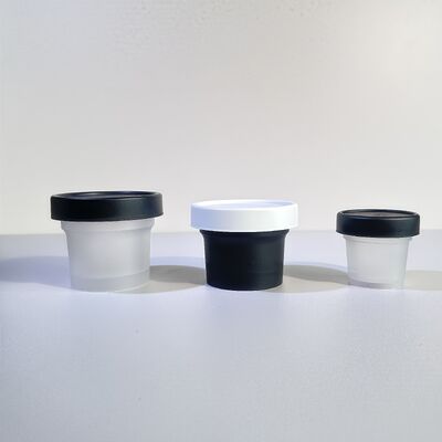 Produit alimentaire 50-120 ml Pot en plastique en PP Matériau de base pour animaux de compagnie pour crème cosmétique lotion pour le corps collation bonbons biscuits à la gelée stockage de lait