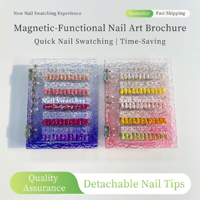 Tableau d'affichage magnétique amovible en acrylique pour nail art avec livre de couleurs dégradées de 120/180/240 couleurs, outil en plastique pour capsules de vernis à ongles