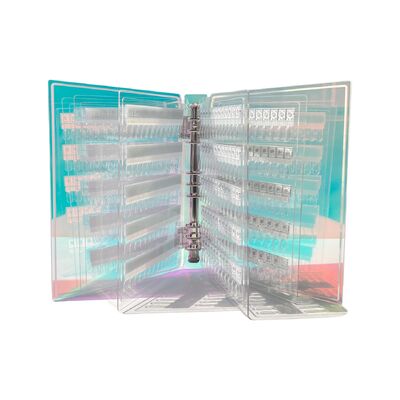 Tableau d'affichage de l'art des ongles magnétique acrylique amovible Couleurs de dégradation 120/180/240 Nuances pour outils en plastique Gel d'ongles