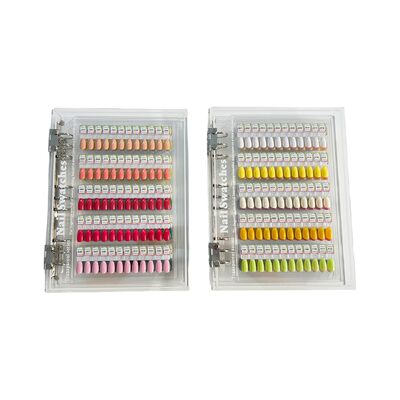 Tableau d'affichage de l'art des ongles acrylique magnétique transparent amovible 120/180/240 couleurs livre Outil en plastique pour les ongles