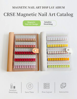 Tableau d'affichage de l'art des ongles acrylique magnétique amovible professionnel 120/180/240 couleurs dégradées Outil en plastique solide pour les astuces de gel d'ongle