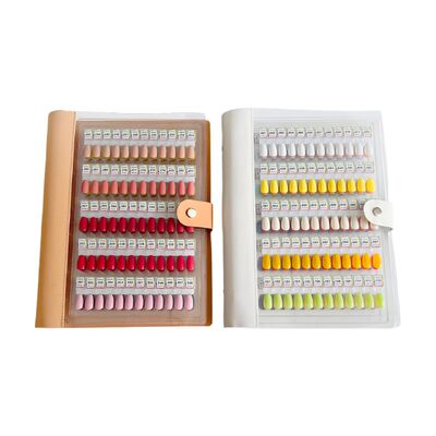 Tableau d'affichage de l'art des ongles acrylique magnétique amovible professionnel 120/180/240 couleurs dégradées Outil en plastique solide pour les astuces de gel d'ongle