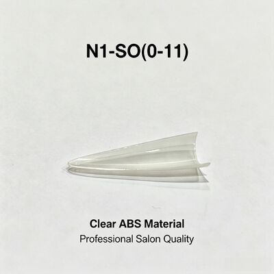 Conseils d'ongles clair couverture complète ABS faux ongles mis pour la pression des doigts sur le salon d'extension d'ongles bricolage de l'art des ongles et de la fourniture en vrac