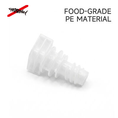 5 mm X050 Bouchon de tuyau à fuite résistant aux fuites de qualité alimentaire industrielle PE Couverture de buse pour emballage de remplissage liquide cosmétique