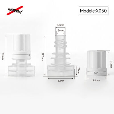 5 mm X050 Bouchon de tuyau à fuite résistant aux fuites de qualité alimentaire industrielle PE Couverture de buse pour emballage de remplissage liquide cosmétique