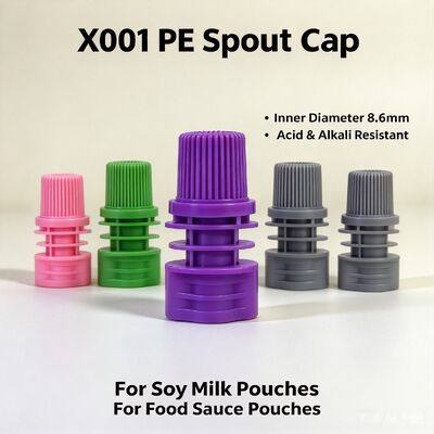 8.6mm Dia interne PE plastique vis capot Portable et durable couvercles de bec pour les sacs à bec