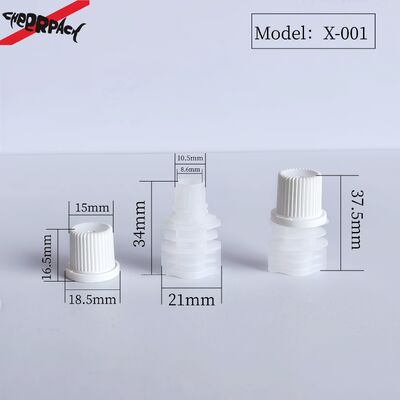 8.6mm Dia interne PE plastique vis capot Portable et durable couvercles de bec pour les sacs à bec