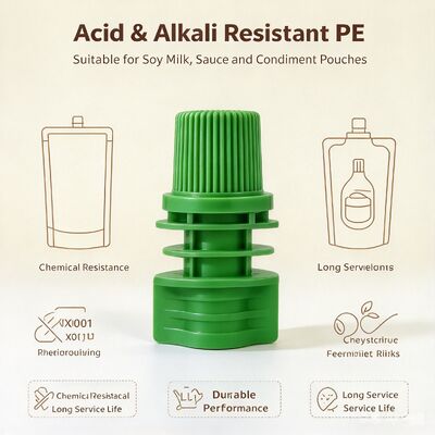 8.6mm Dia interne PE plastique vis capot Portable et durable couvercles de bec pour les sacs à bec