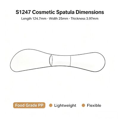 S1247 Spatule de mélange cosmétique en PP de qualité alimentaire pour salon de beauté | Idéal pour mélanger la poudre de masque et la pâte de crème de beauté. Parfait pour les salons de beauté, les studios de spa et les soins de la peau DIY à la maison. Vente en gros disponible.