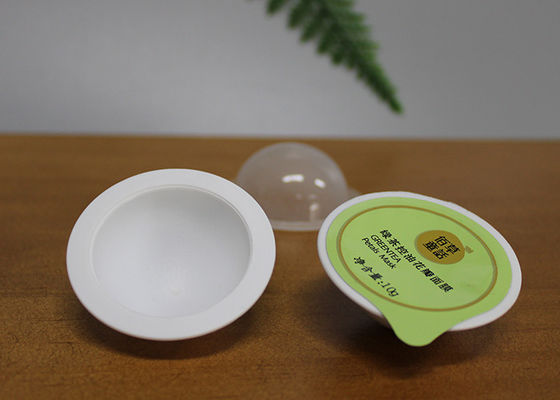 Mini paquet en plastique rond de capsule pour la couleur de blanc de Volumn 8g de lotion de poudre