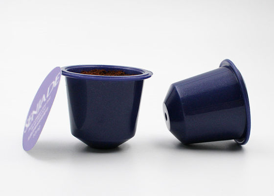 Les mini capsules de cosse de café pour la poudre/boisson assaisonnées par lait de Nespresso saupoudrent des capsules d'emballage avec le film de cachetage