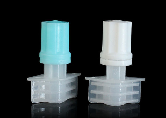 les chapeaux en plastique de bec de couleur bleue de calibre de 5mm pour les soins de la peau Doypack/poche d'aliment pour bébé complète