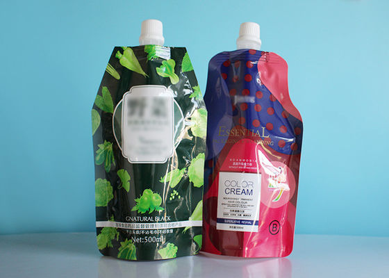 Les sacs écologiques faits sur commande de poche de bec se lèvent dedans inférieurs pour le paquet liquide de savon de recharge